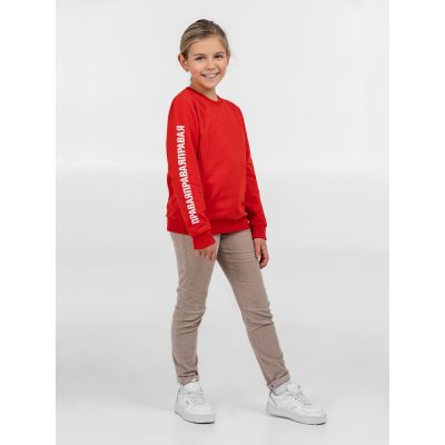 Свитшот детский «Правая левая», красный-0
