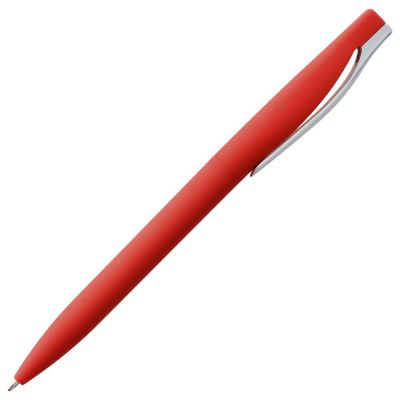 Ручка шариковая Pin Soft Touch, красная-2