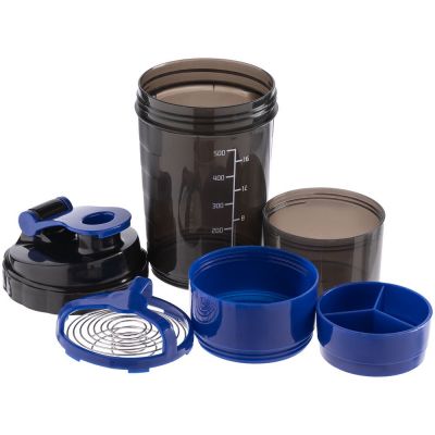 Спортивный шейкер Tonus, черно-синий-1