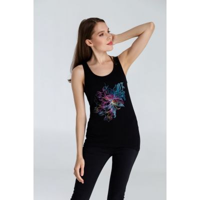 Майка женская Vibrance, черная-4
