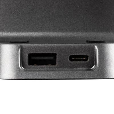 Зарядная станция с часами E-Store для смартфона, часов и наушников, черная-8