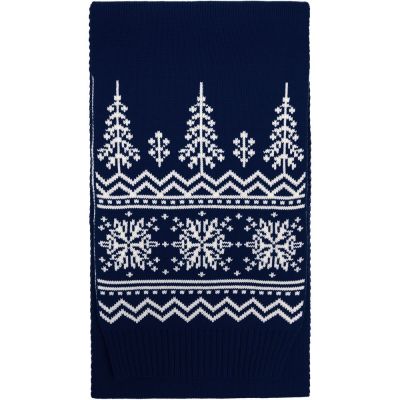 Шарф Elnik, синий с молочно-белым-0