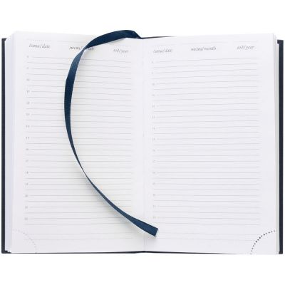 Ежедневник Lotus Mini, недатированный, синий-4