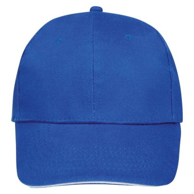 Бейсболка Buffalo, ярко-синяя с белым-1