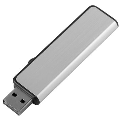 Флешка Ferrum, серебристая с черным, 8 Гб-2
