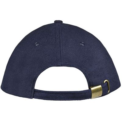 Бейсболка Unit Generic, темно-синяя с белым кантом-1