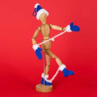 Подвеска на елку «Вьюжка», шапочка, синяя-4