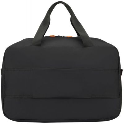 Сумка дорожная Compact Neon, черная с оранжевым-2