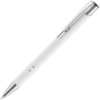 Ручка шариковая Keskus Soft Touch, белая