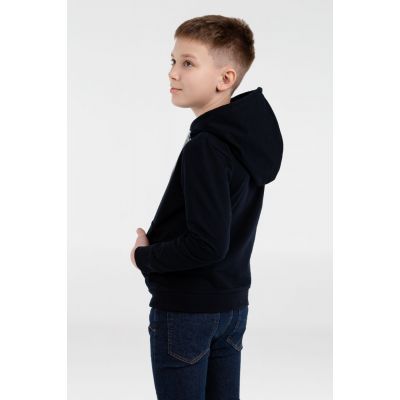Толстовка с капюшоном детская Kirenga Kids, темно-синяя-4