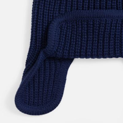 Шапка-ушанка Catch Match, темно-синяя-1