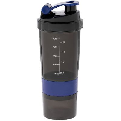 Спортивный шейкер Tonus, черно-синий-0