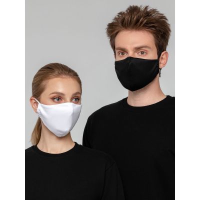 Маска для лица, белая-7