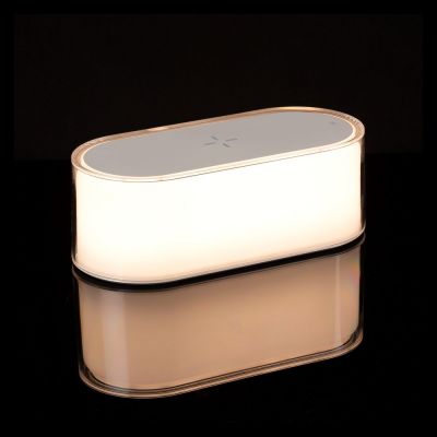 Станция беспроводной зарядки с подсветкой Laconic, белая-9