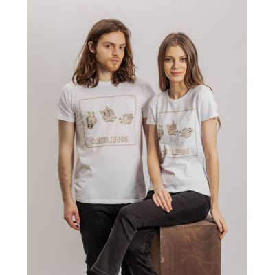 Футболка «Совпадение», белая-4