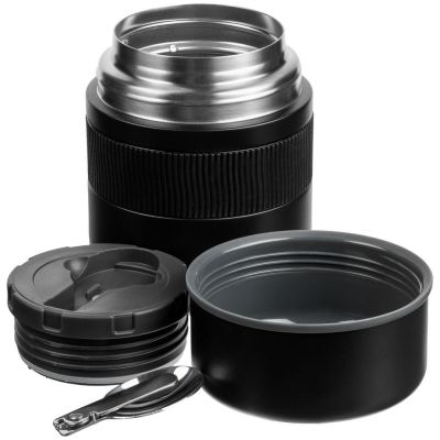 Термос для еды Takk Pappa, черный-3