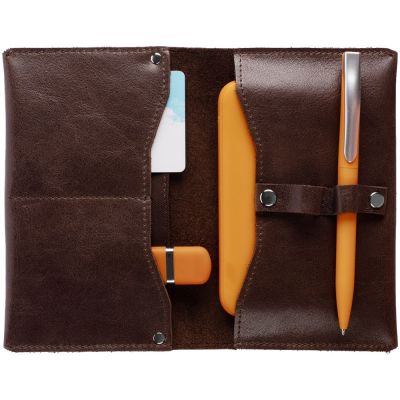 Органайзер для зарядных устройств Apache, темно-коричневый-4