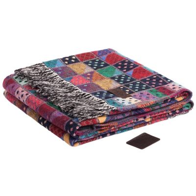 Плед Illinois, бордовый-0