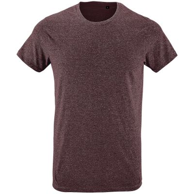Футболка мужская Regent Fit 150, бордовый меланж-0
