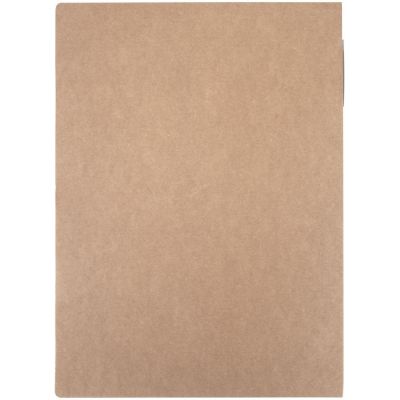 Папка Fact-Folder формата А4 c блокнотом и ручкой, крафт-1