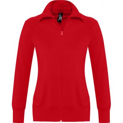 Толстовка женская на молнии Soda 280 красная-0
