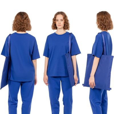 Шопер B3, синий с синими ручками-3