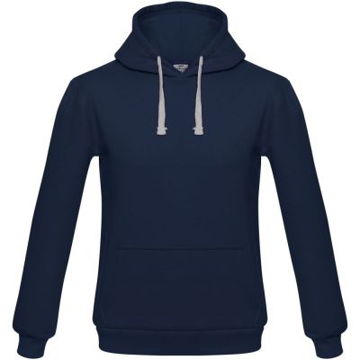 Толстовка с капюшоном Unit Kirenga Heavy, темно-синяя-0