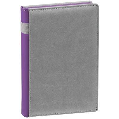 Ежедневник Spain, недатированный, серый с фиолетовым-1