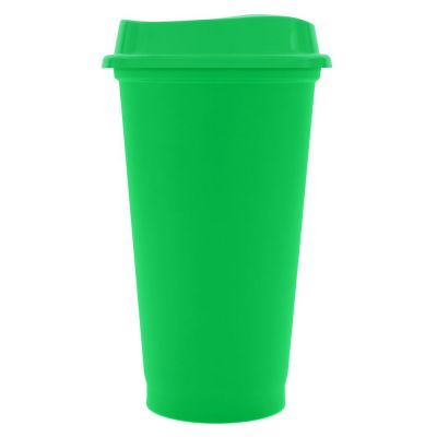 Стакан с крышкой Color Cap, зеленый-0