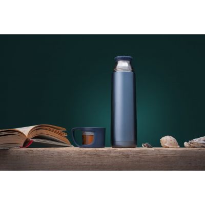 Термос Coffee Break, синий-6