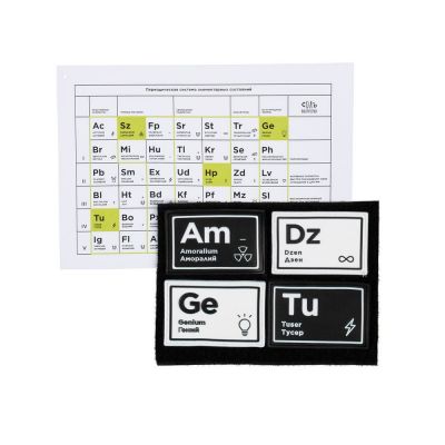 Комплект из 4 шевронов «Химия состояний»-0