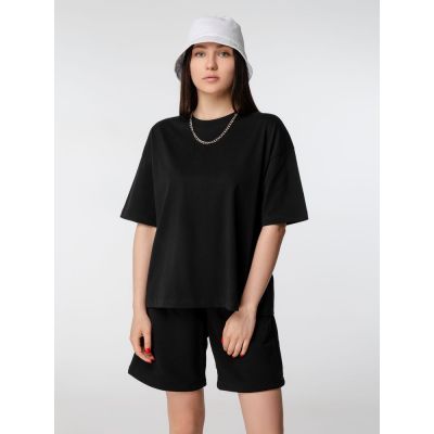 Футболка оверсайз женская Boxy Women, синяя (джинс)-3