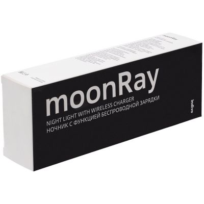 Станция беспроводной зарядки с ночником moonRay, белая-2