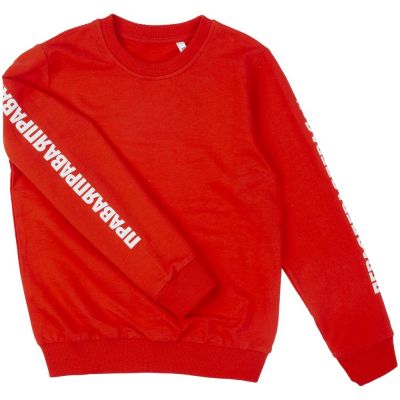 Свитшот детский «Правая левая», красный-3