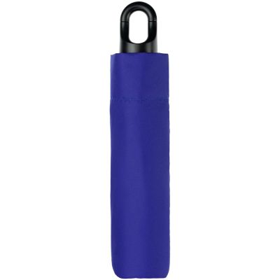 Зонт складной Clevis с ручкой-карабином, ярко-синий-2