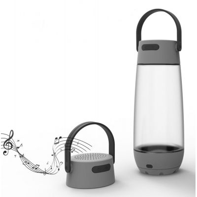 Бутылка для воды Torsta Light с колонкой и светильником, серая-8