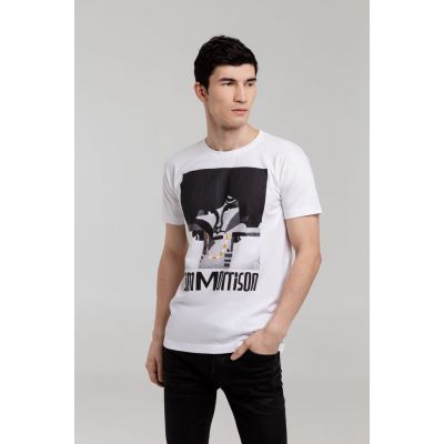Футболка «Меламед. Jim Morrison», белая-0