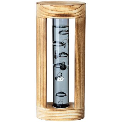 Термометр «Галилей» в деревянном корпусе, серый-2