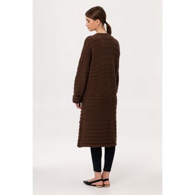 Кардиган женский Warmheart, коричневый-2