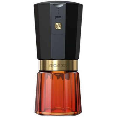 Портативная кофемолка Electric Coffee Grinder, черная с оранжевым-0