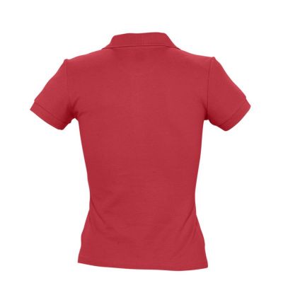 Рубашка поло женская People 210, красная-1