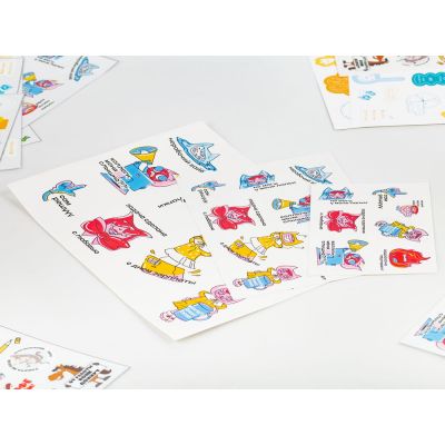 Наклейки бумажные Sticker Pack на заказ, S-1