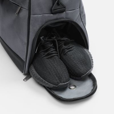 Спортивная сумка Atlantes, светло-серая с черным-3