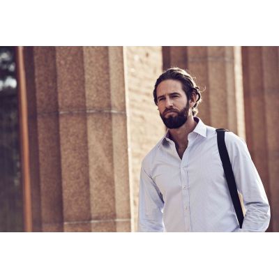 Рубашка мужская в клетку Tribeca, черная-2