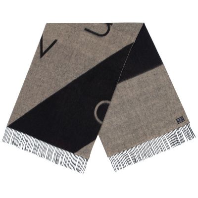 Палантин Charming, черный с бежевым-0