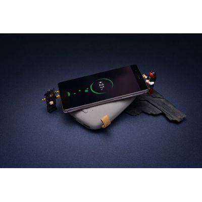 Аккумулятор с беспроводной зарядкой Pebble Wireless 9000 мАч, светло-серый-8