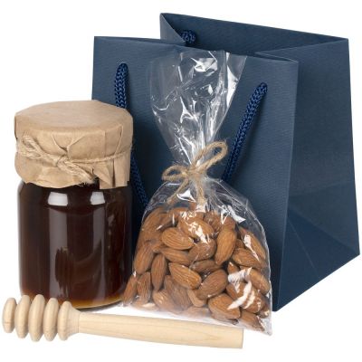 Пакет бумажный под кружку Cupfull, темно-синий-3