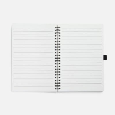 Блокнот на пружине Stone Line, белый-6