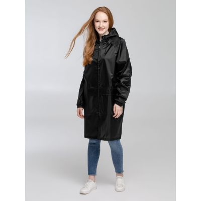 Дождевик с карманами «Мантия величия», черный-3