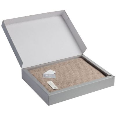 Плед Diagonal, бежевый-5